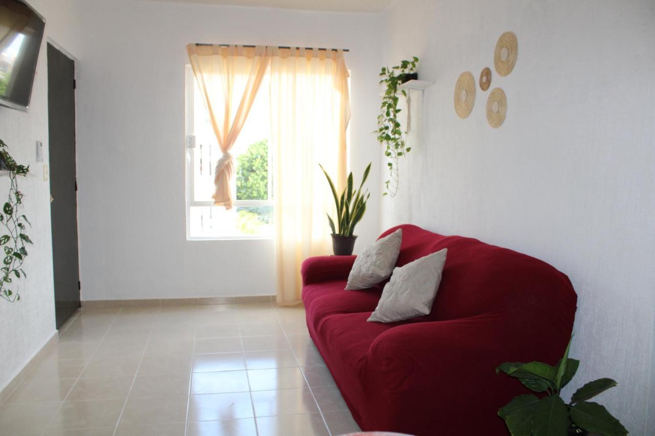 Relajante Y Acogedor Apartamento Con Alberca En Cancún Exterior foto