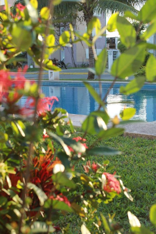 Relajante Y Acogedor Apartamento Con Alberca En Cancún Exterior foto